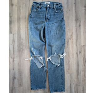 Abercrombie & Fitch Curve Love 90s Straight Ultra High Rise – Size 28/6R  (A6)